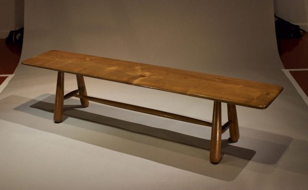 Ancient Modern One Piece Reclaimed Teak Bench - Image 3